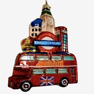 Kurt S Adler London, England Cityscape  Ornament